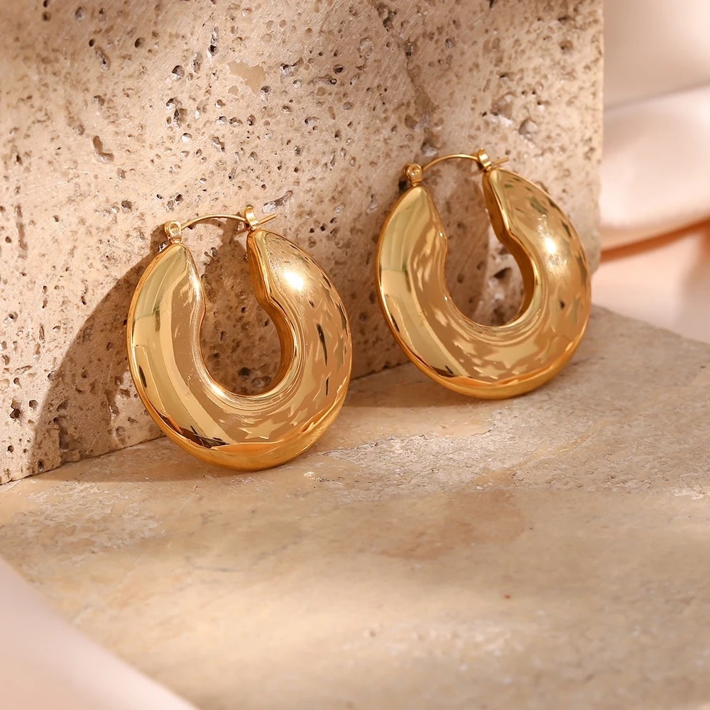 Andreas Gold Hoop Earrings